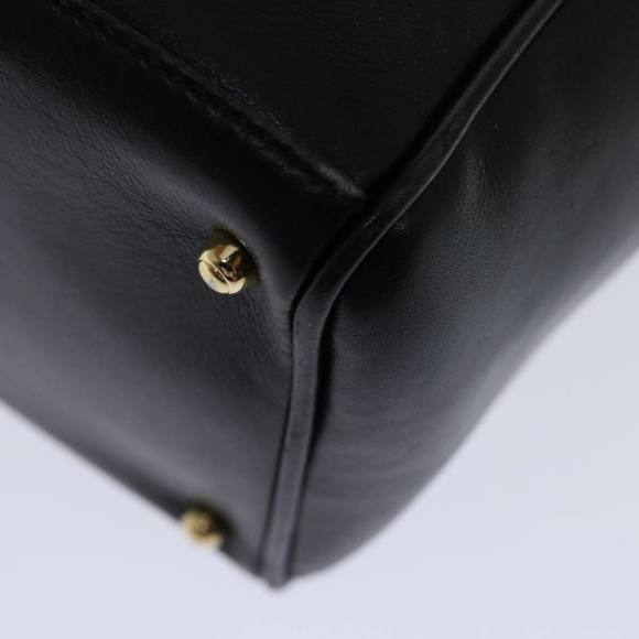 GUCCI Bamboo Hand Bag Leather Black 000 122 0316 Auth 68517 - Picture 16 of 16